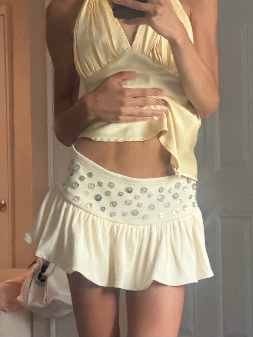 Peppermayo Shelled Beaded Skirt Size XXS